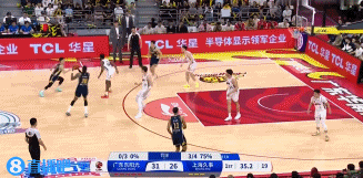 png电子平台足够幸运！徐杰出手三分后球再度颠进篮筐 广东继续扩大领先